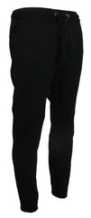 Dolce & Gabbana Black Mens Sport Wool Sweatpants Pants - Sweatpants