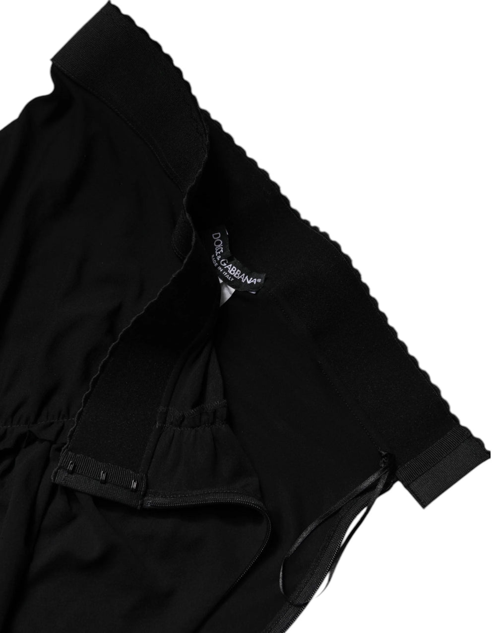 Dolce & Gabbana Black Mermaid Cut High Waist Midi Skirt - Skirts