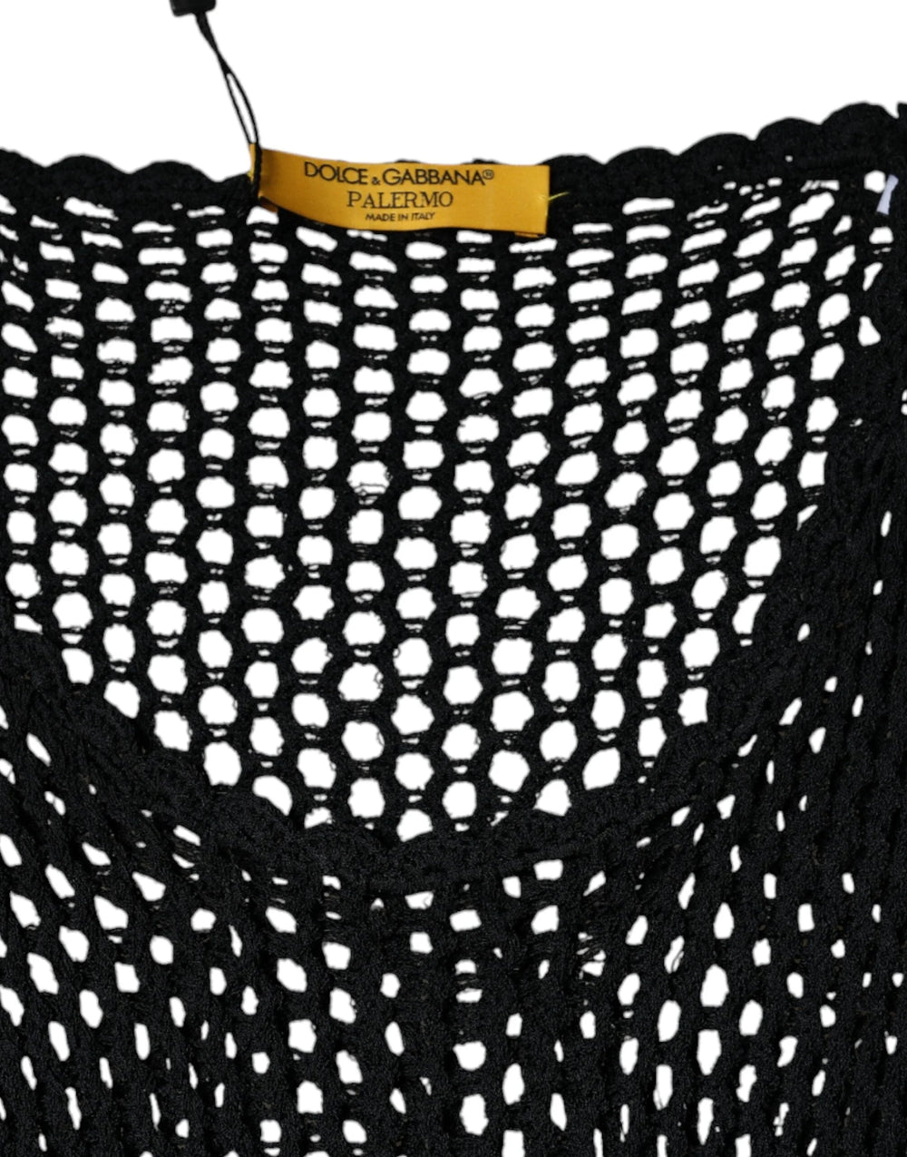 Dolce & Gabbana Black Mesh See Through Sleeveless Tank Top - IT40|S - Tank Tops