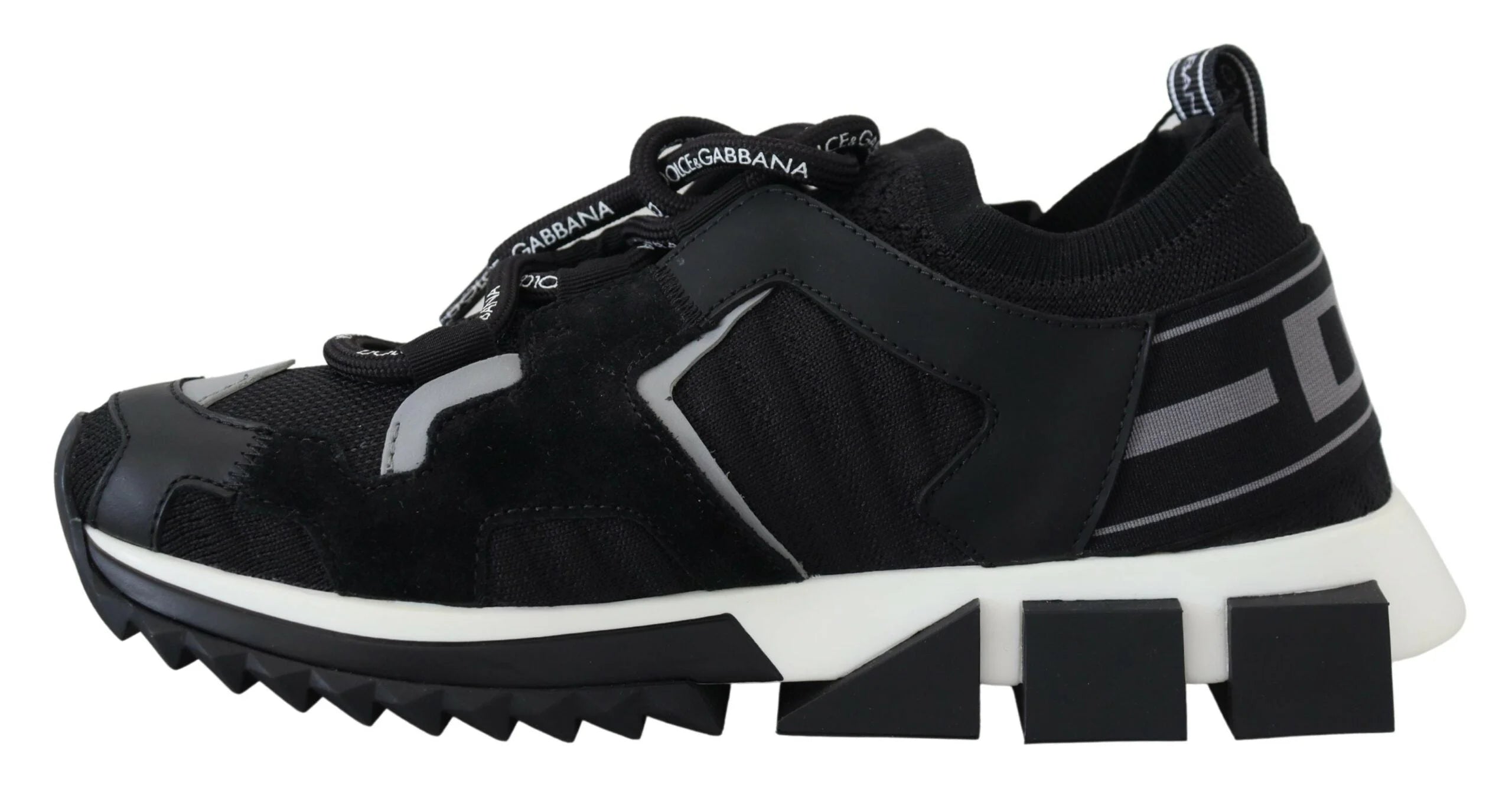 Dolce & Gabbana Black Mesh Sorrento Trekking Sneakers Shoes - EU35.5/US5 - Sneakers