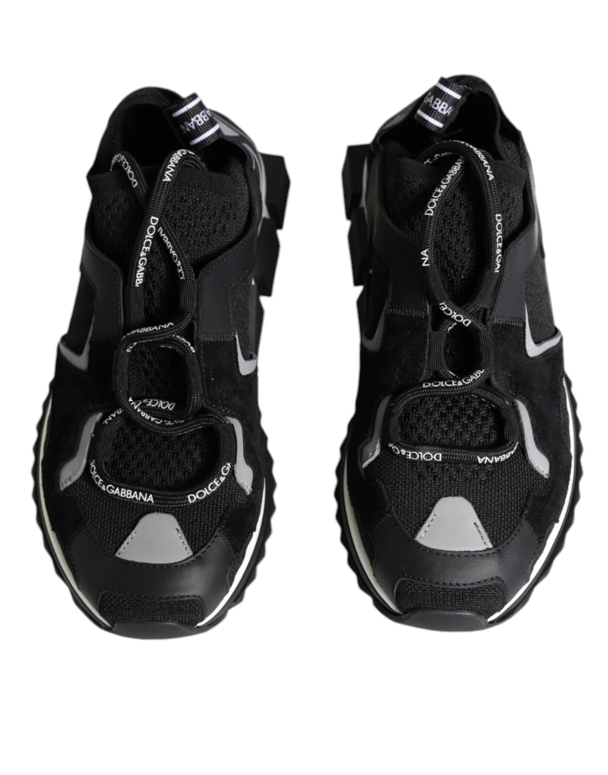 Dolce & Gabbana Black Mesh Sorrento Trekking Sneakers Shoes - EU37/US7 - Sneakers