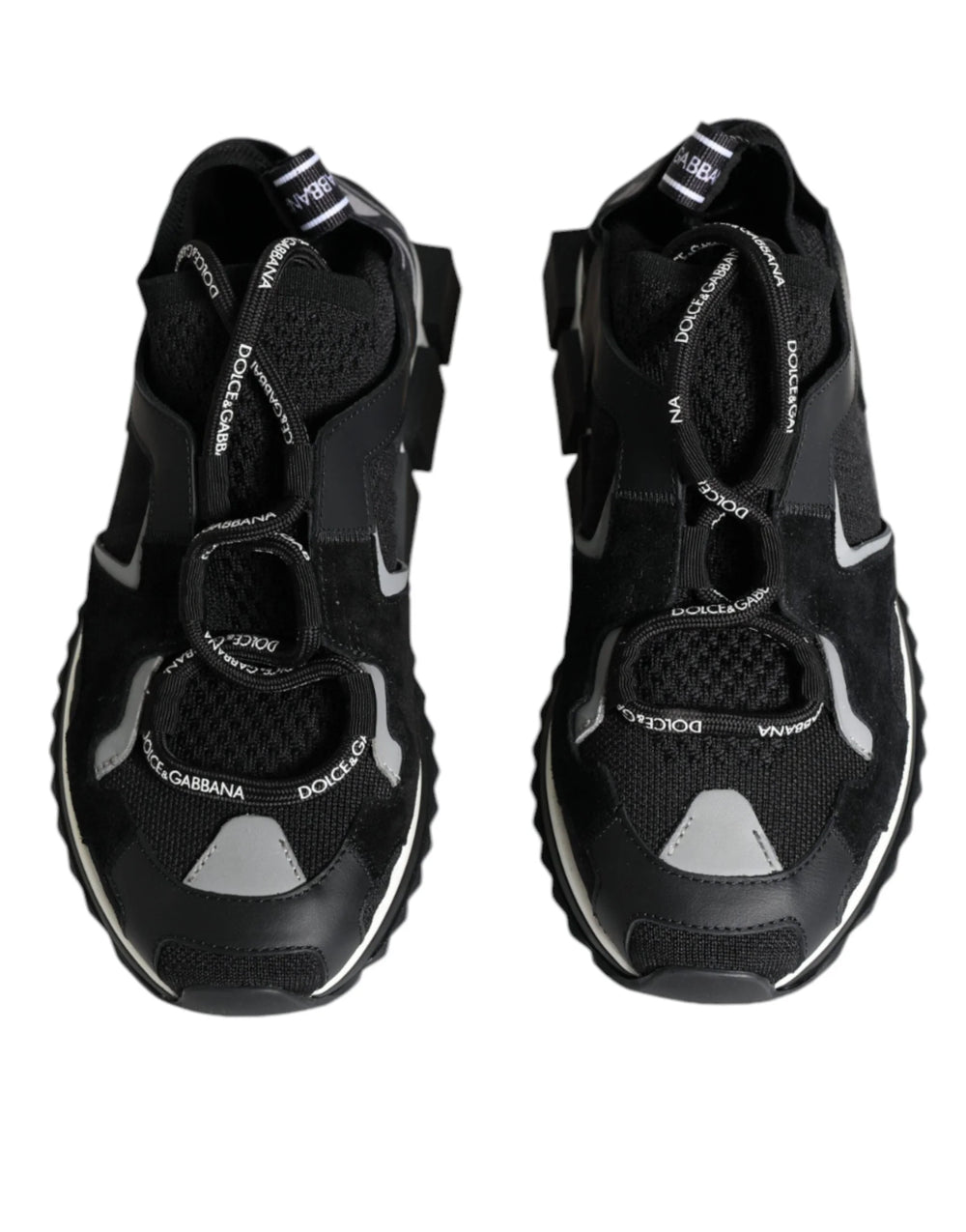 Dolce & Gabbana Black Mesh Sorrento Trekking Sneakers Shoes - EU37/US7 - Sneakers