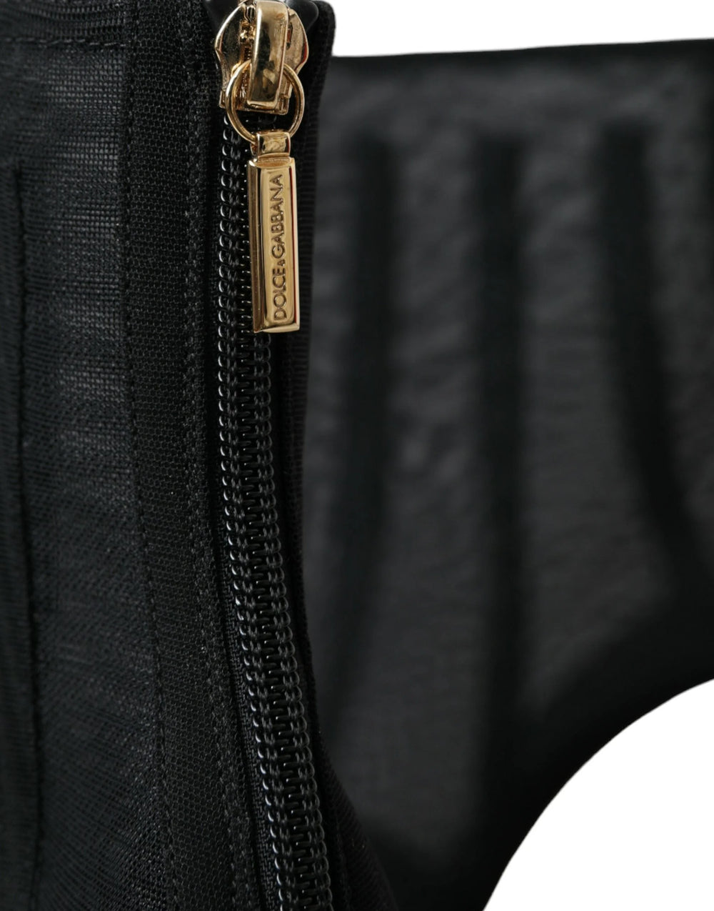 Dolce & Gabbana Black Mesh Stiletto Heels Ankle Boots Shoes - EU40/US9.5 - Boots