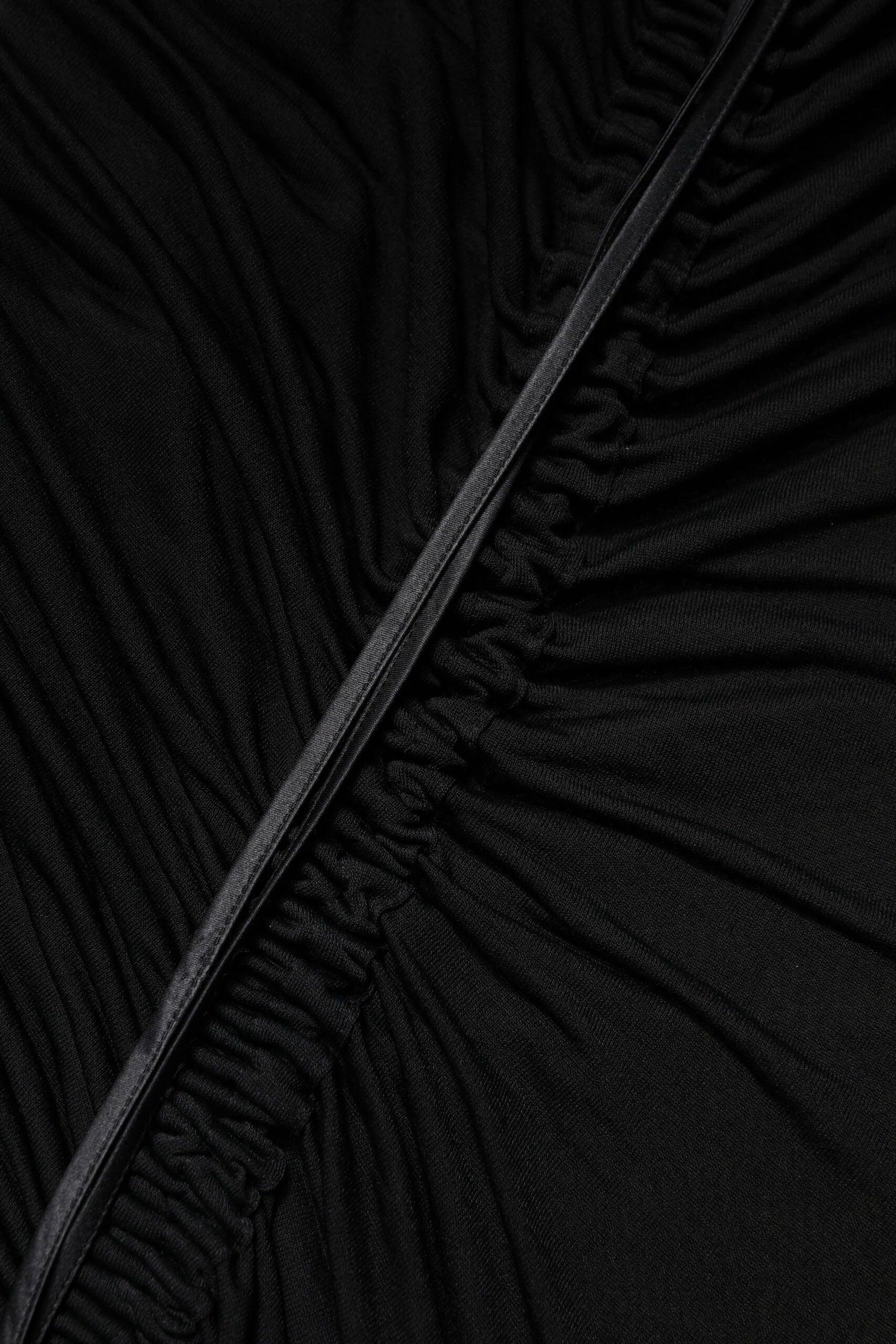 Dolce & Gabbana Black Mesh Trim Bodycon Long Sheath Dress - IT42|M - Dresses