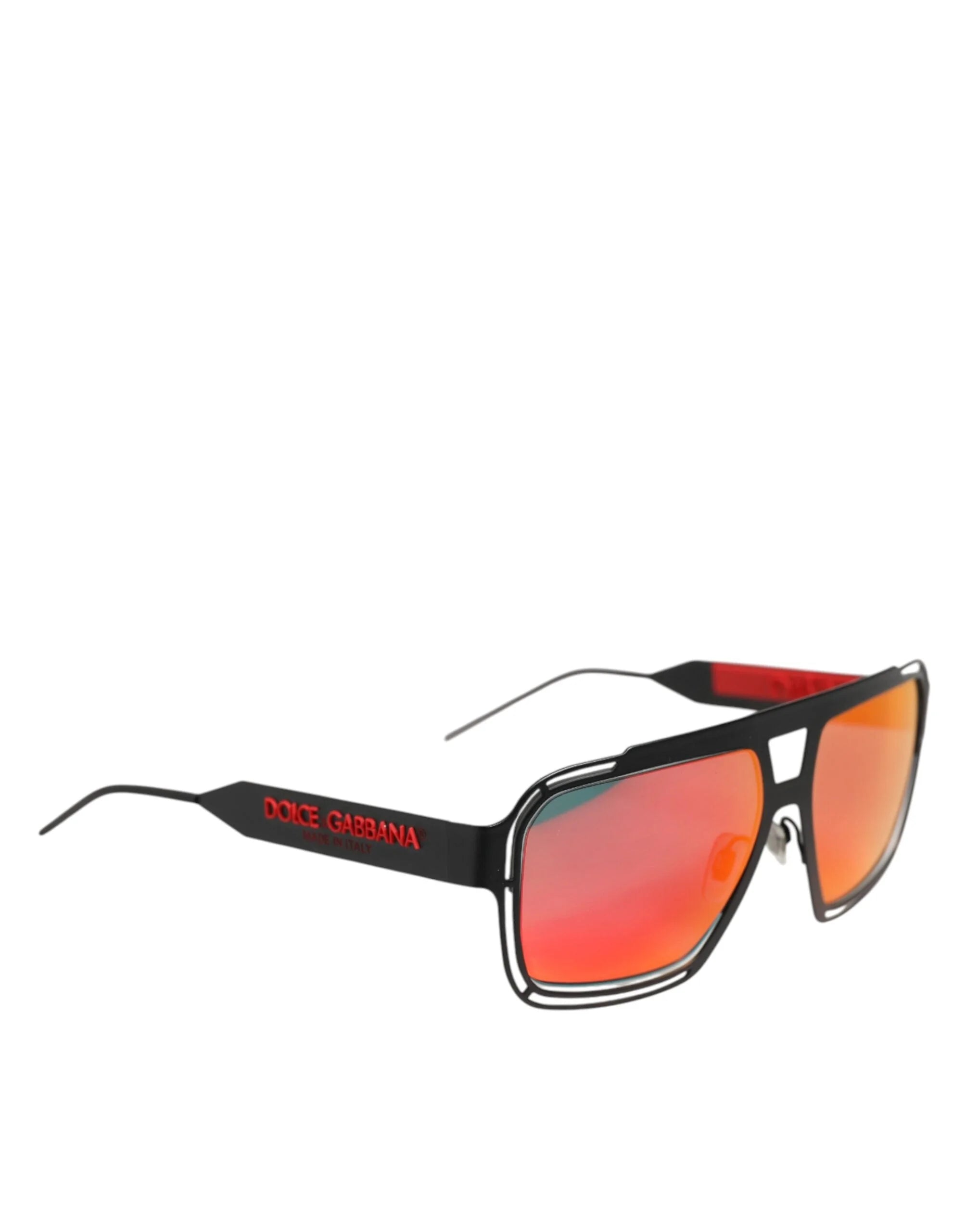 Dolce & Gabbana Black Metal Pilot Frame Shades Eyewear Sunglasses - Sunglasses