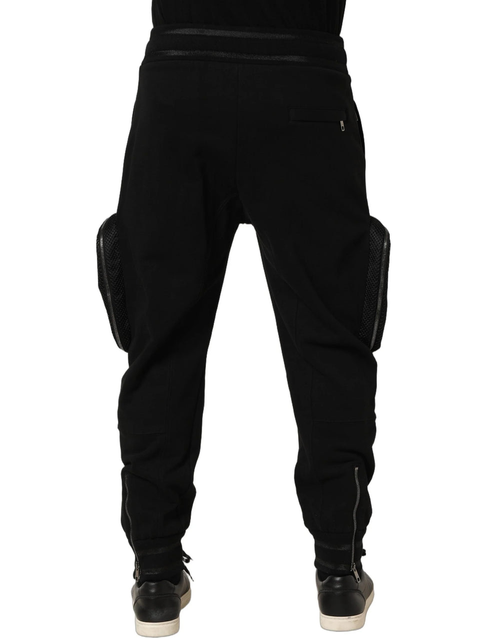 Dolce & Gabbana Black Mid Waist Cargo Jogger Sweatpants Pants - IT46 | S