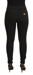 Dolce & Gabbana Black Mid Waist Skinny Denim Cotton Jeans - IT38|XS - Jeans