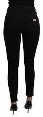 Dolce & Gabbana Black Mid Waist Slim Denim Cotton Stretch Jeans - IT36 | XS - Jeans