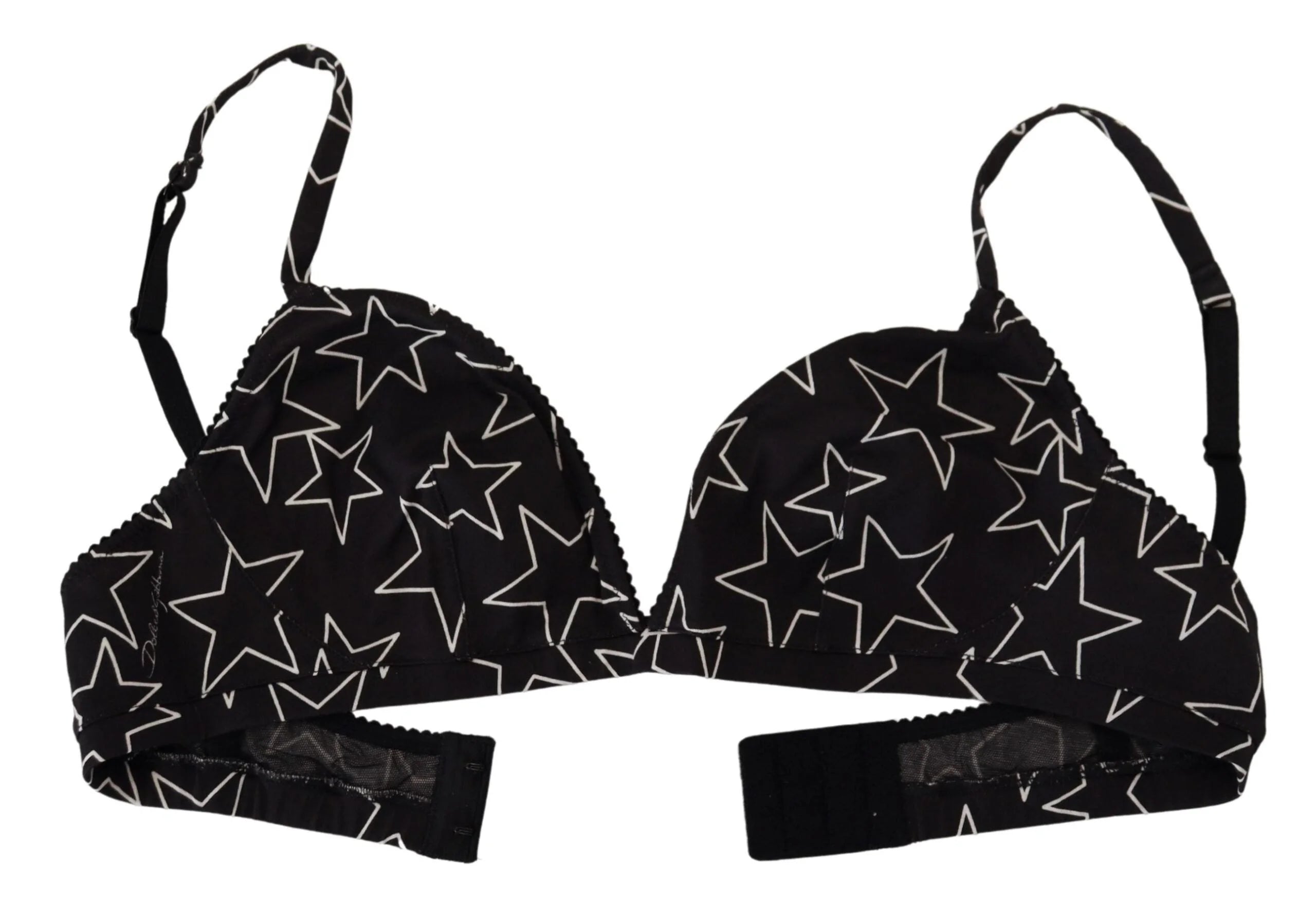 Dolce & Gabbana Black Millennials Star Non Wire Cotton Bra Underwear - IT3 | M - Bras