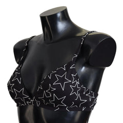 Dolce & Gabbana Black Millennials Star Non Wire Cotton Bra Underwear - IT3 | M - Bras