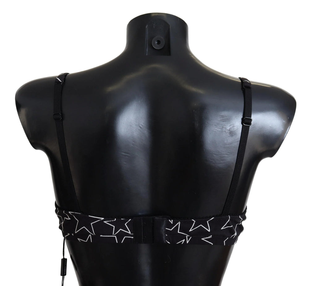 Dolce & Gabbana Black Millennials Star Non Wire Cotton Bra Underwear - IT3 | M - Bras