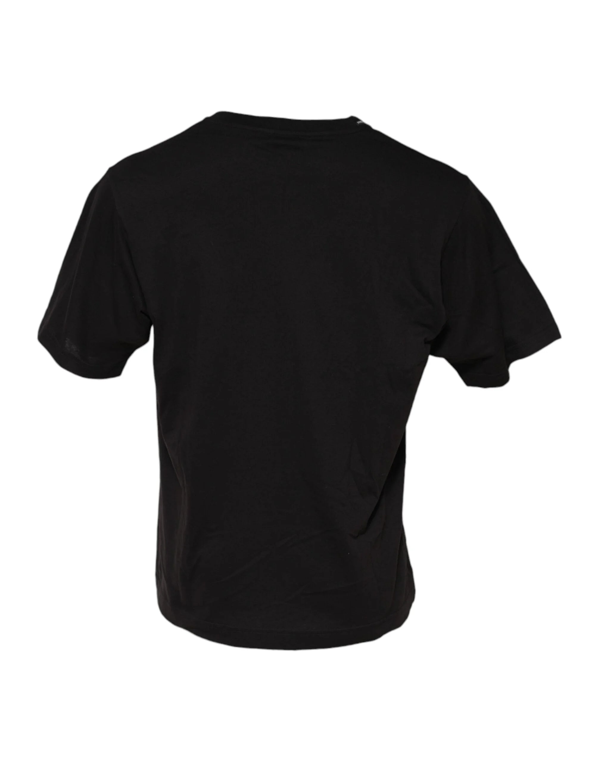 Dolce & Gabbana Black Minimalist Cotton Crew Neck T-shirt - IT48 | M - T-Shirts