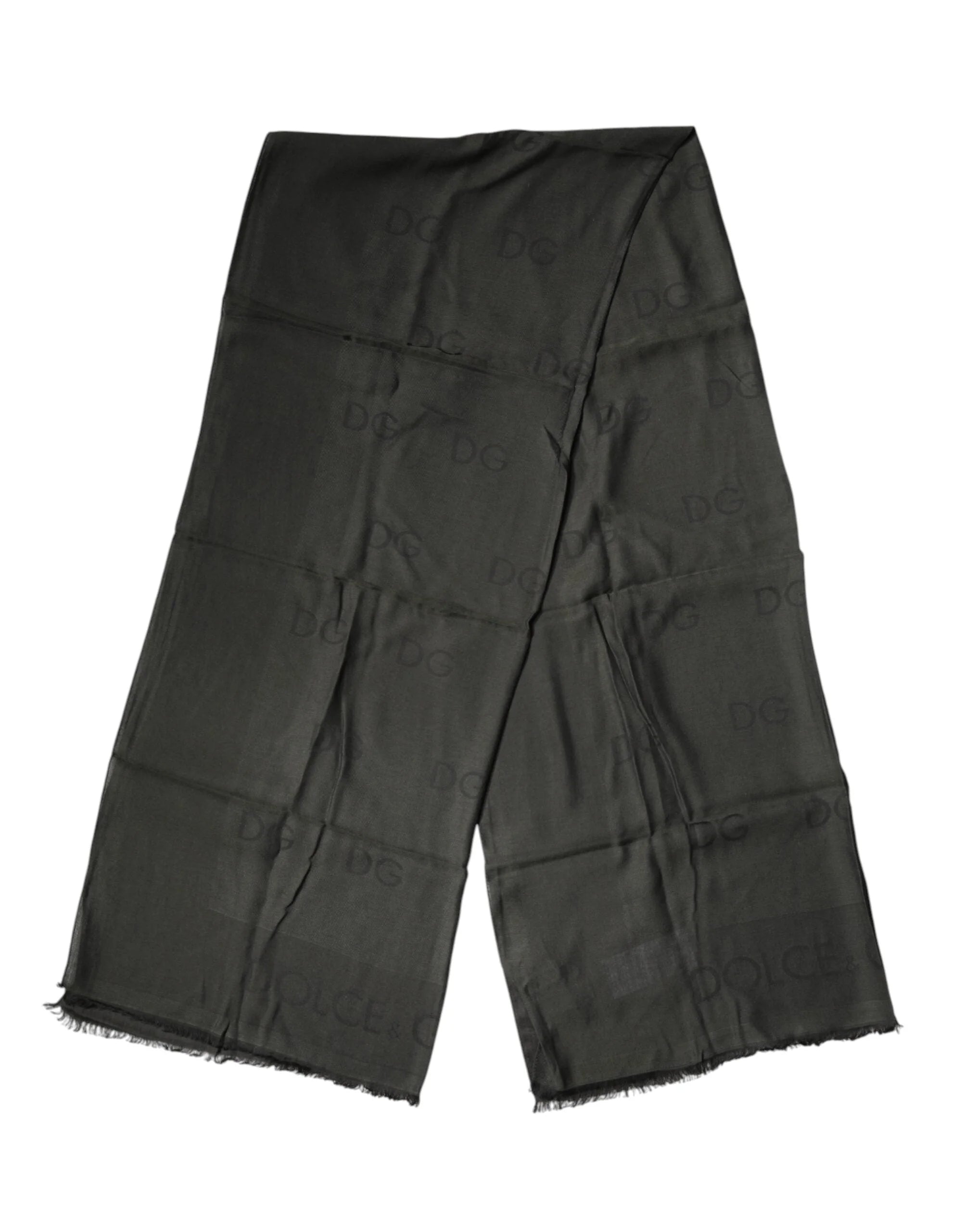 Dolce & Gabbana Black Modal Neck Wrap Men Shawl Men Scarf