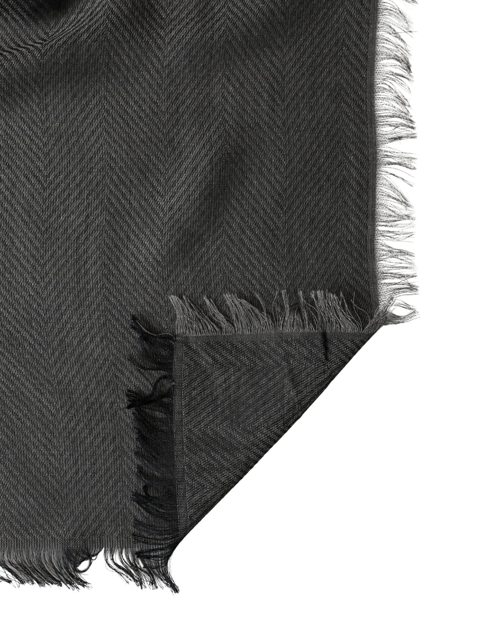 Dolce & Gabbana Black Modal Warmer Shawl Fringes 140cm x 134cm Men Scarf