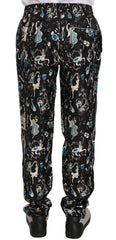 Dolce & Gabbana Black Musical Instrument Sleepwear Pants - IT46 | S - Joggers