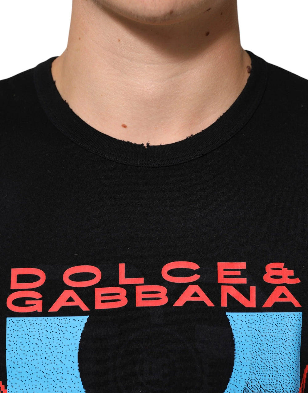 Dolce & Gabbana Black Musical Print Cotton Crew Neck T-shirt - IT54 | XL - T-Shirts