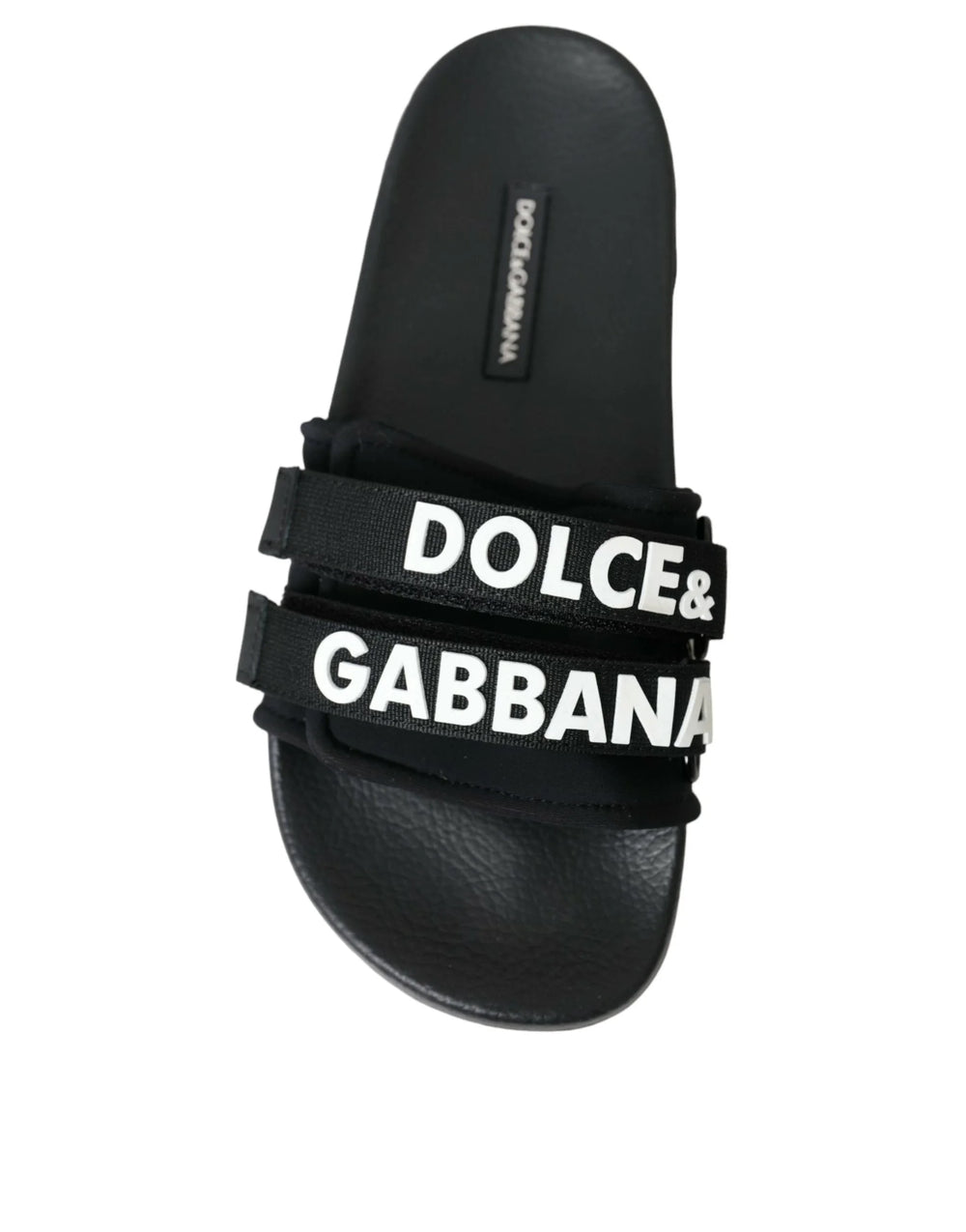 Dolce & Gabbana Black Neoprene Slides Flats Beachwear Shoes - EU35/US4.5 - Sandals