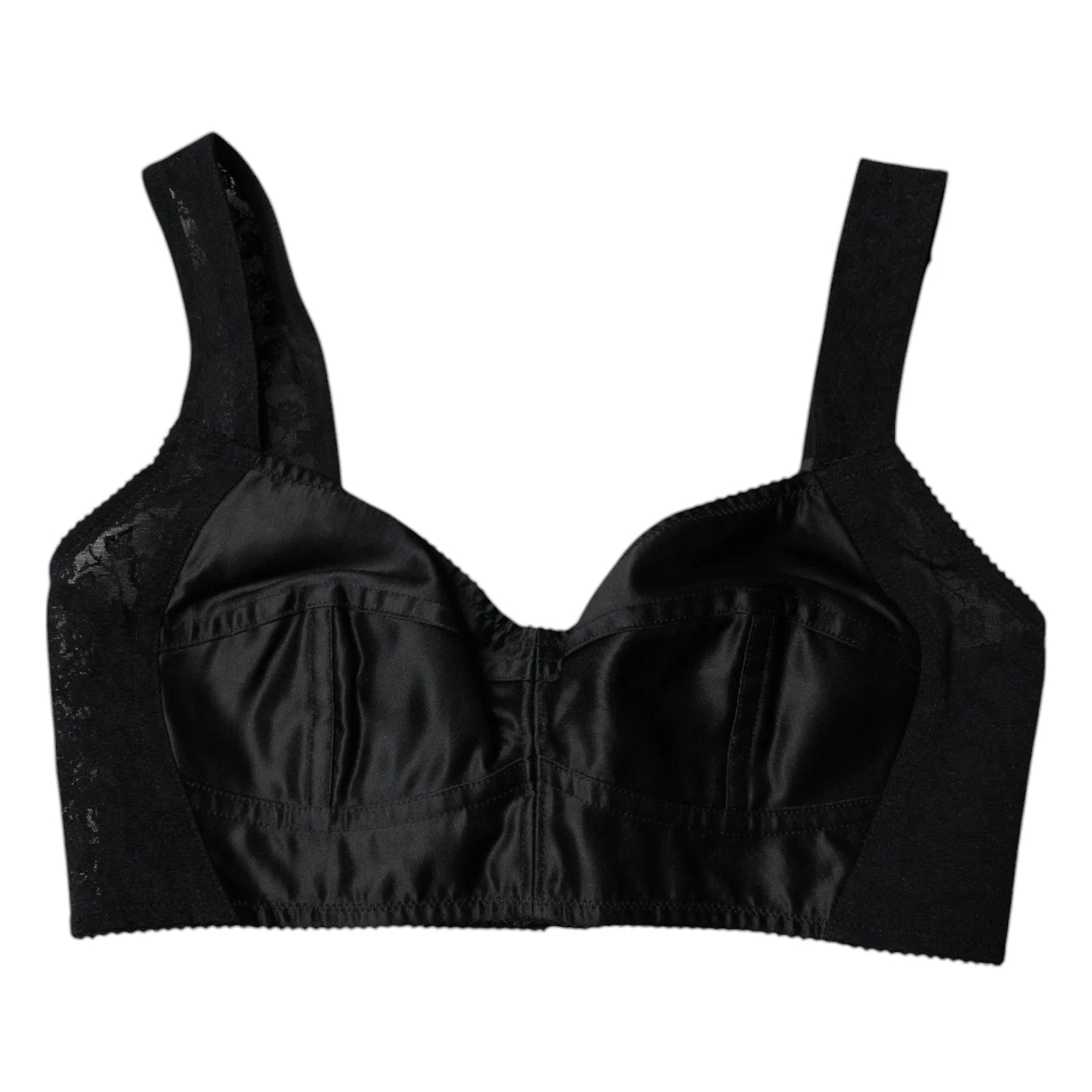 Dolce & Gabbana Black Nylon Balconcino Brassiere Underwear - IT40|S - Bras