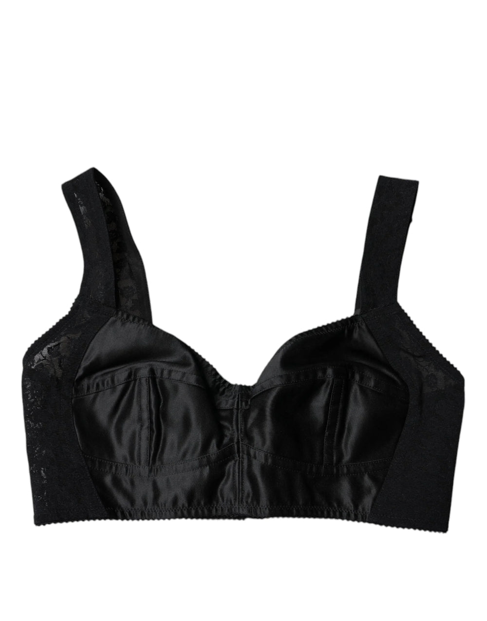 Dolce & Gabbana Black Nylon Balconcino Brassiere Underwear - IT40|S - Bras