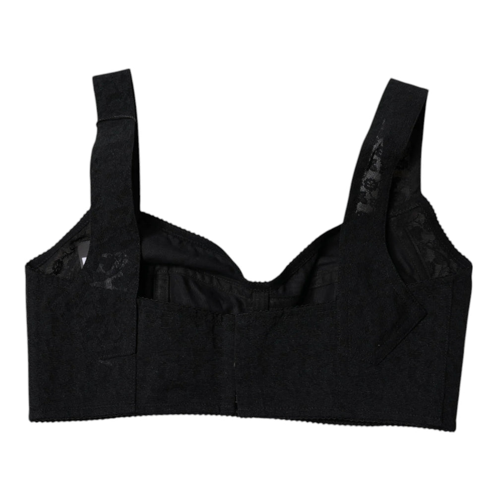 Dolce & Gabbana Black Nylon Balconcino Brassiere Underwear - IT40|S - Bras