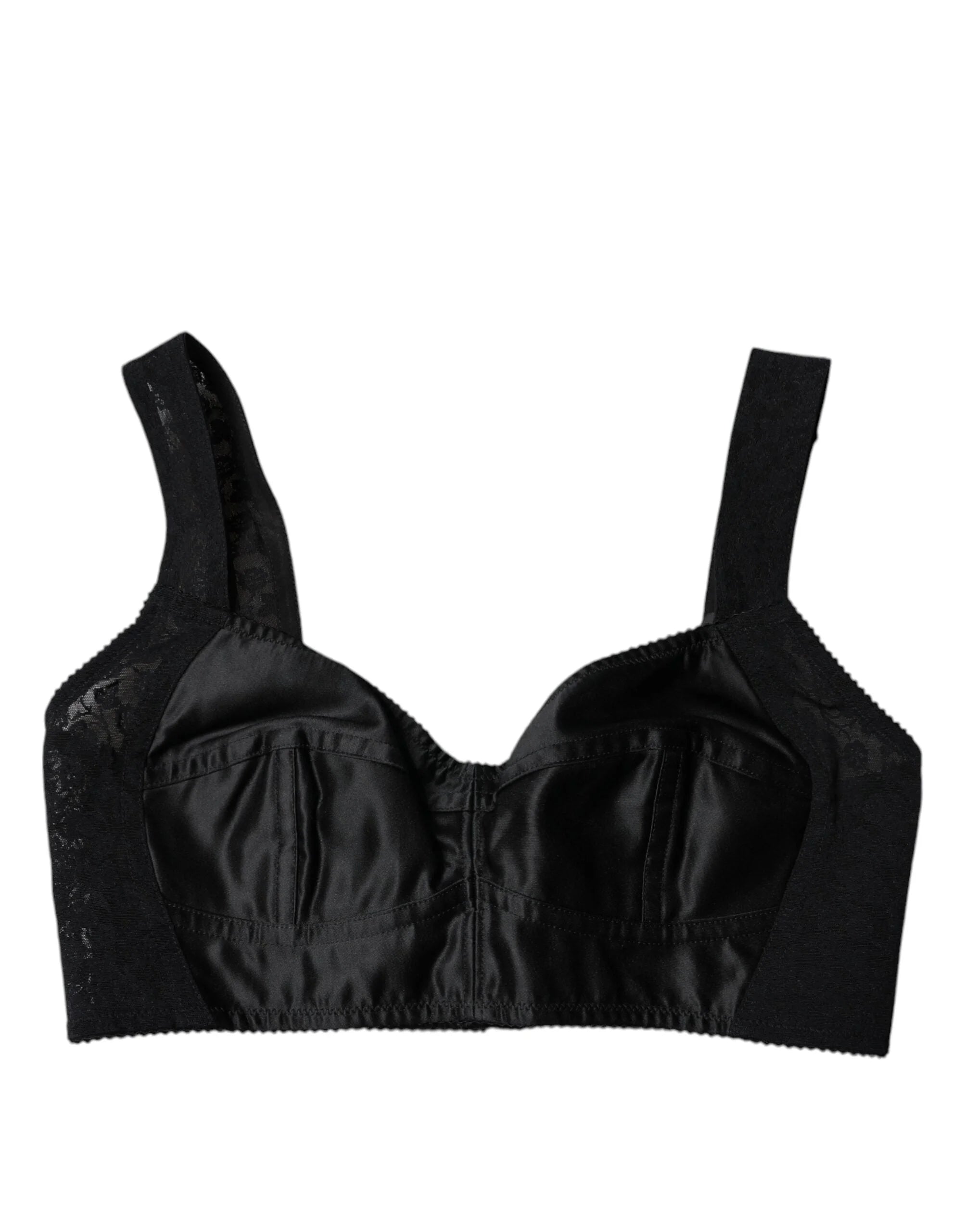 Dolce & Gabbana Black Nylon Balconcino Brassiere Underwear - IT40|S - Bras