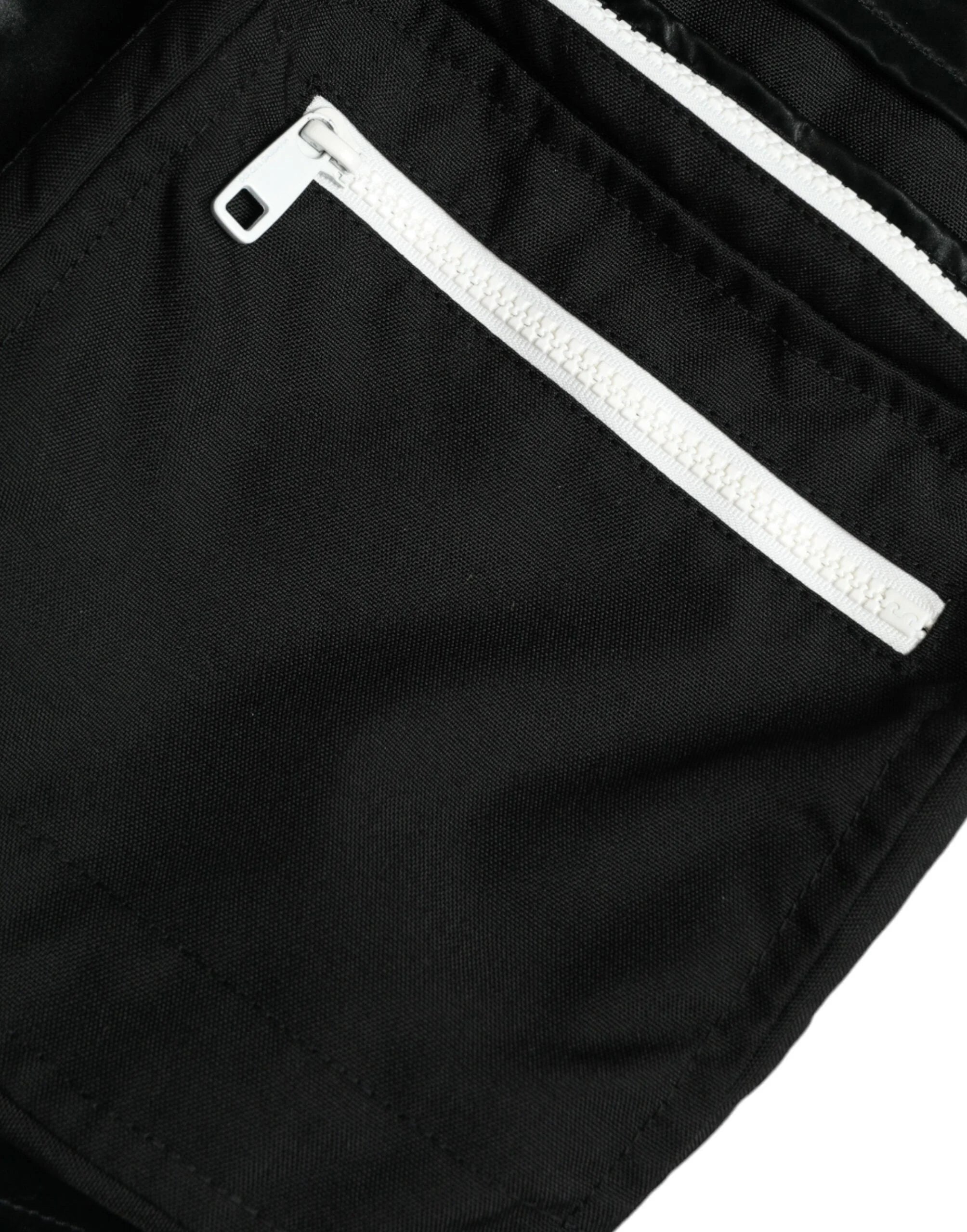 Dolce & Gabbana Black Nylon Cargo Jogger Men Sweatpants Pants - IT48 | M - Joggers