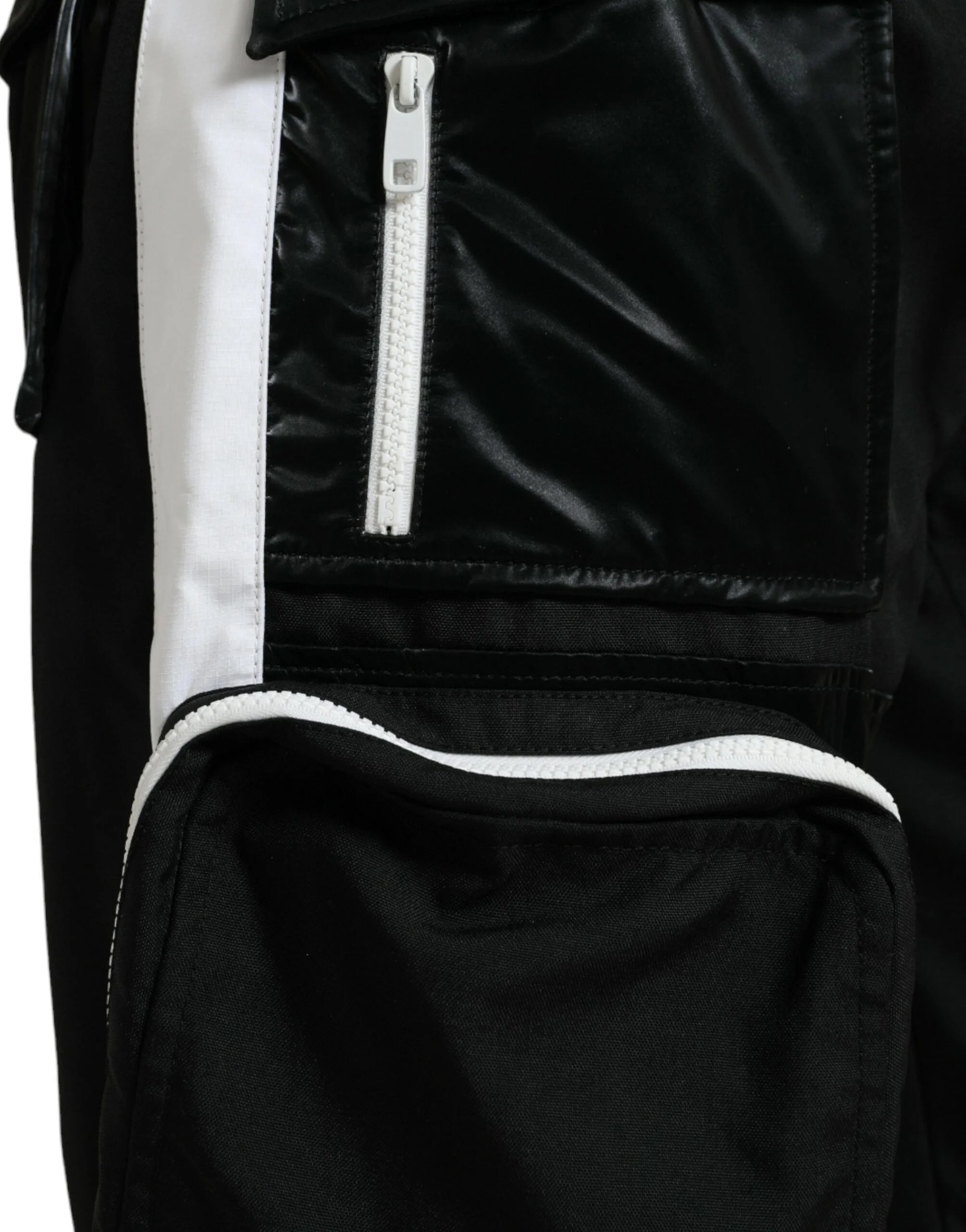 Dolce & Gabbana Black Nylon Cargo Jogger Men Sweatpants Pants - IT48 | M - Joggers