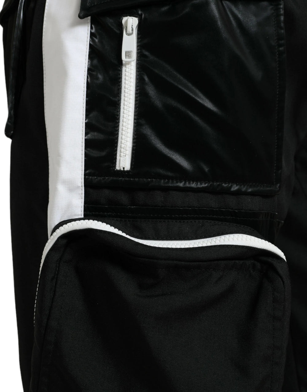 Dolce & Gabbana Black Nylon Cargo Jogger Men Sweatpants Pants - IT48 | M - Joggers