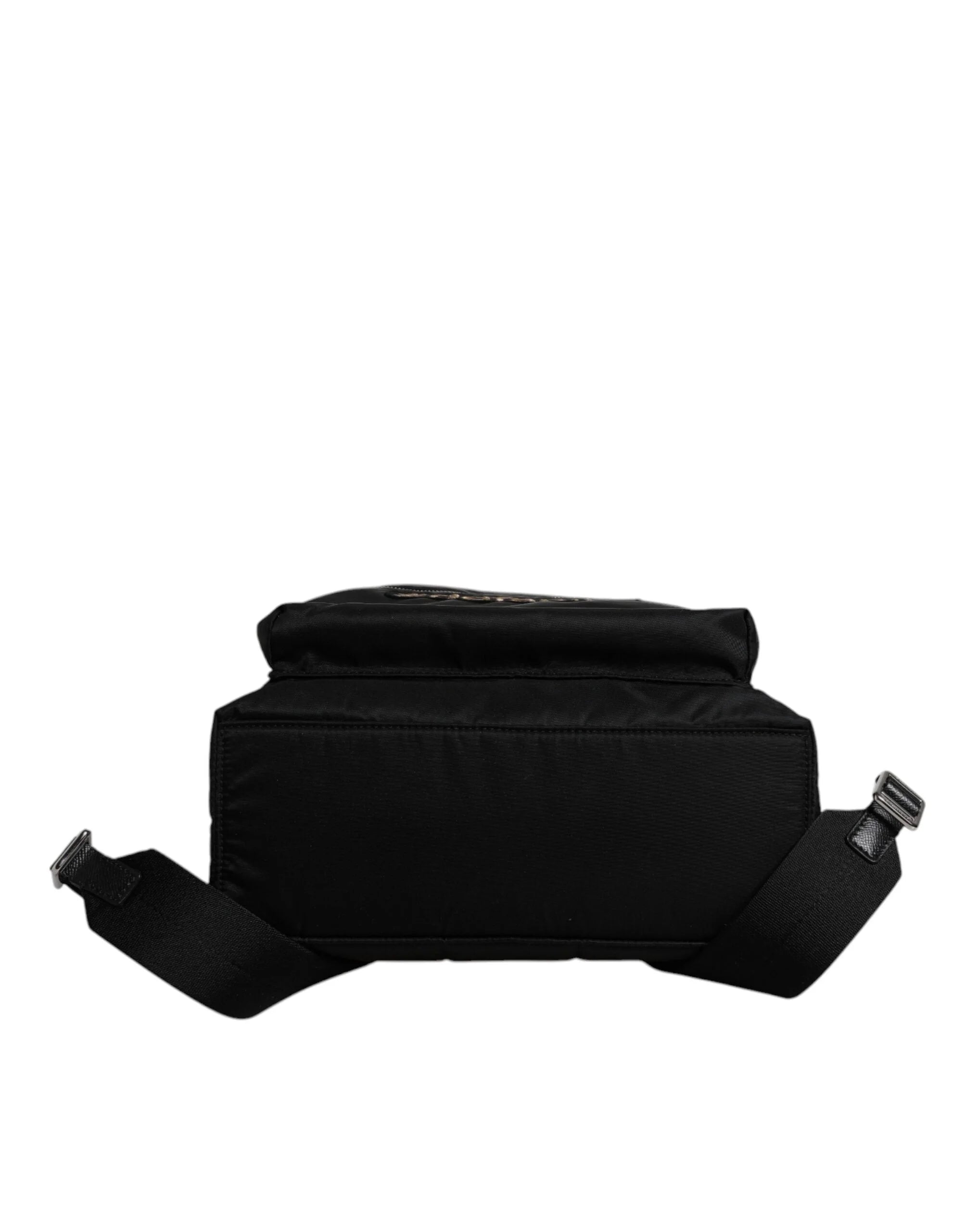 Dolce & Gabbana Black Nylon #DGFAMILY Embellished Backpack VULCANO Bag - Backpacks