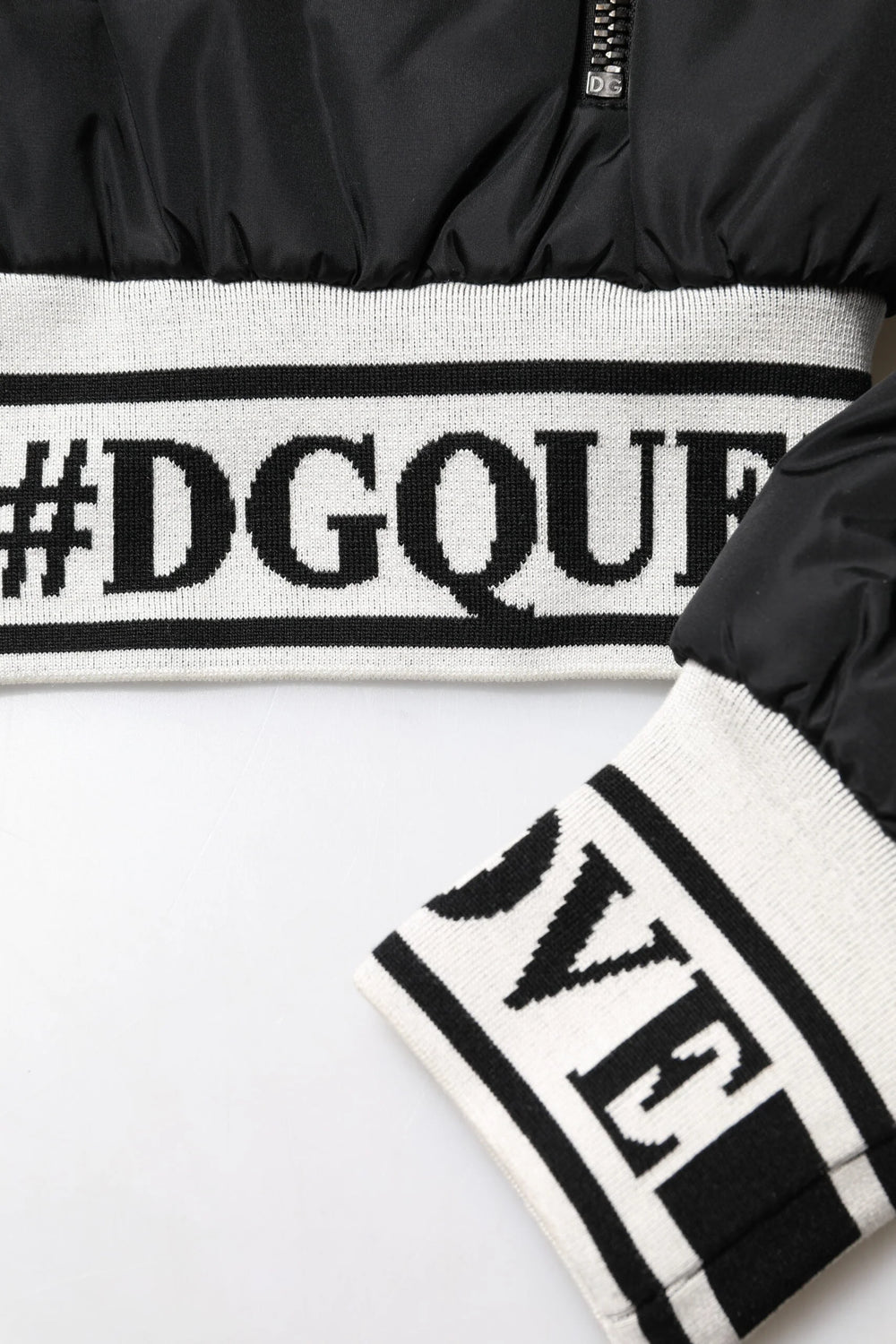 Dolce & Gabbana Black Nylon #DGFamily Full Zip Bomber Jacket - IT38 | XS - Bomber Jackets