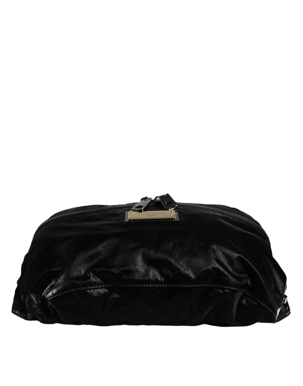 Dolce & Gabbana Black Nylon Fabric Belt Waist Fanny Pack Bag - Fanny Packs