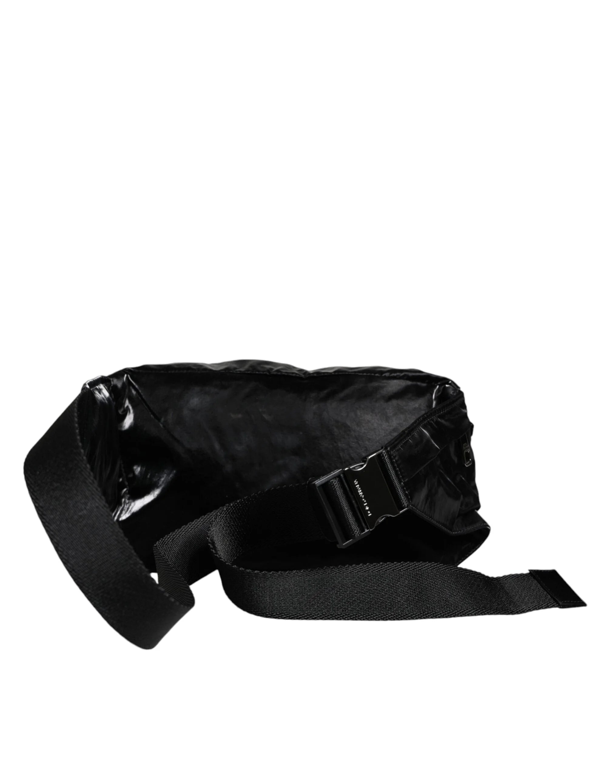 Dolce & Gabbana Black Nylon Fabric Belt Waist Fanny Pack Bag - Fanny Packs