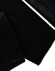 Dolce & Gabbana Black Nylon Finger Less Elbow Long Gloves - 7|S - Gloves & Mittens