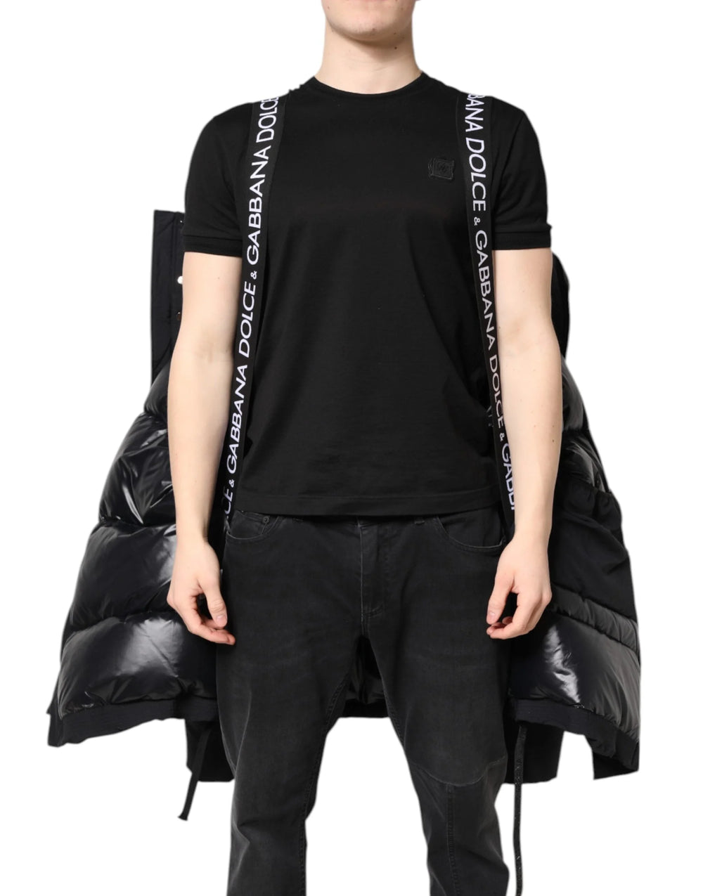 Dolce & Gabbana Black Nylon Full Zip Hooded Parka Jacket - IT52 | XL - Parkas