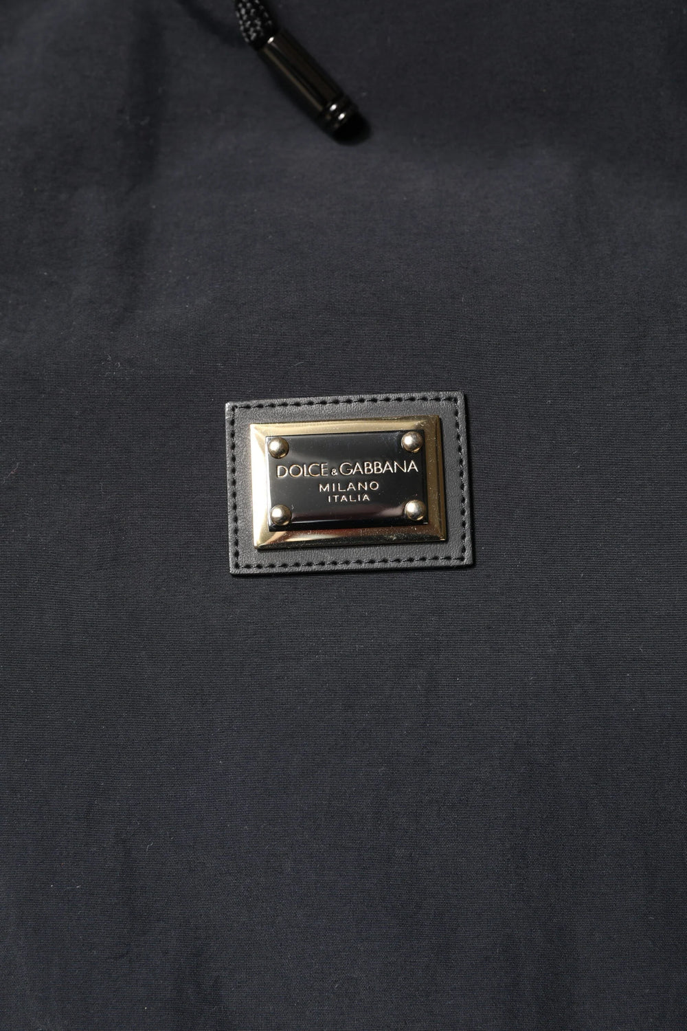 Dolce & Gabbana Black Nylon Full Zip Hooded Parka Jacket - IT52 | XL - Parkas