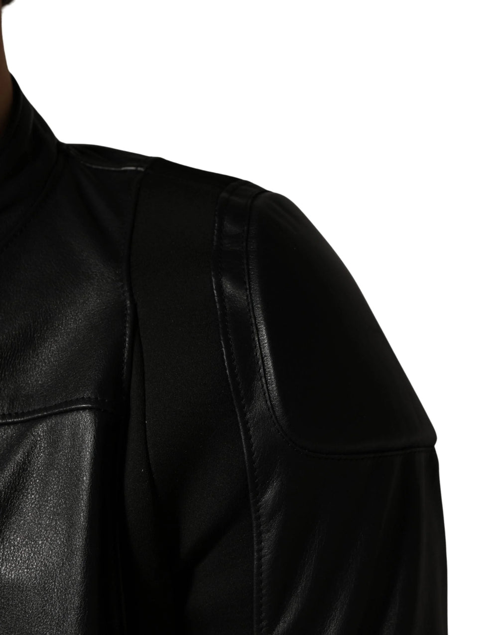 Dolce & Gabbana Black Nylon Full Zip Men Biker Coat Jacket - IT48 | M - Jassen & Jackets