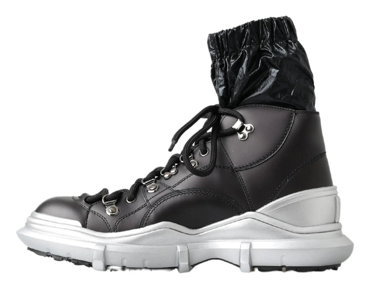 Dolce & Gabbana Black Nylon Galileo High Top Sneakers Shoes - EU41/US8