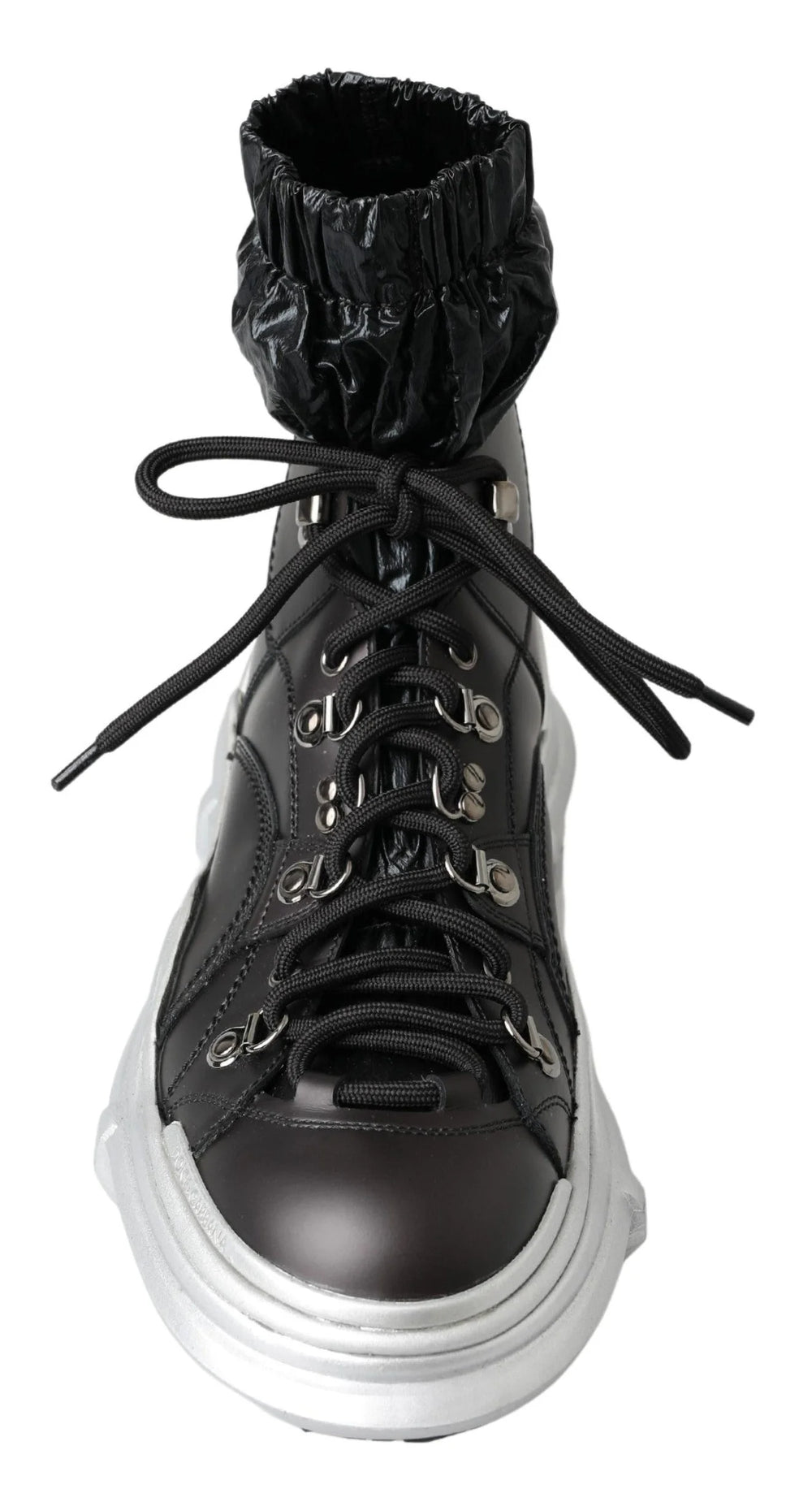 Dolce & Gabbana Black Nylon Galileo High Top Sneakers Shoes - EU41/US8