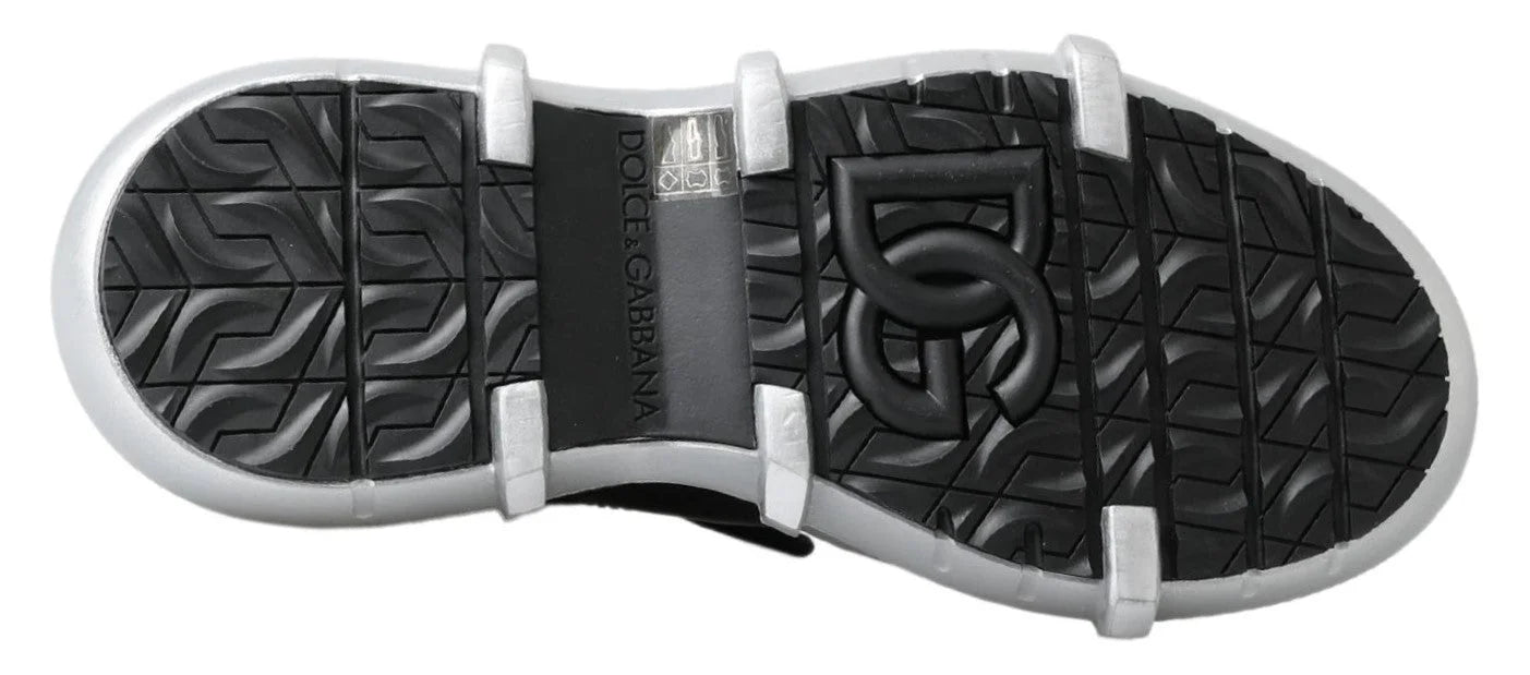 Dolce & Gabbana Black Nylon Galileo High Top Sneakers Shoes - EU41/US8 - Sneakers