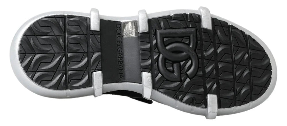 Dolce & Gabbana Black Nylon Galileo High Top Sneakers Shoes - EU41/US8 - Sneakers