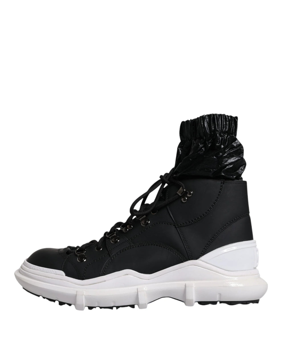 Dolce & Gabbana Black Nylon Galileo High Top Sneakers Shoes - EU44/US11