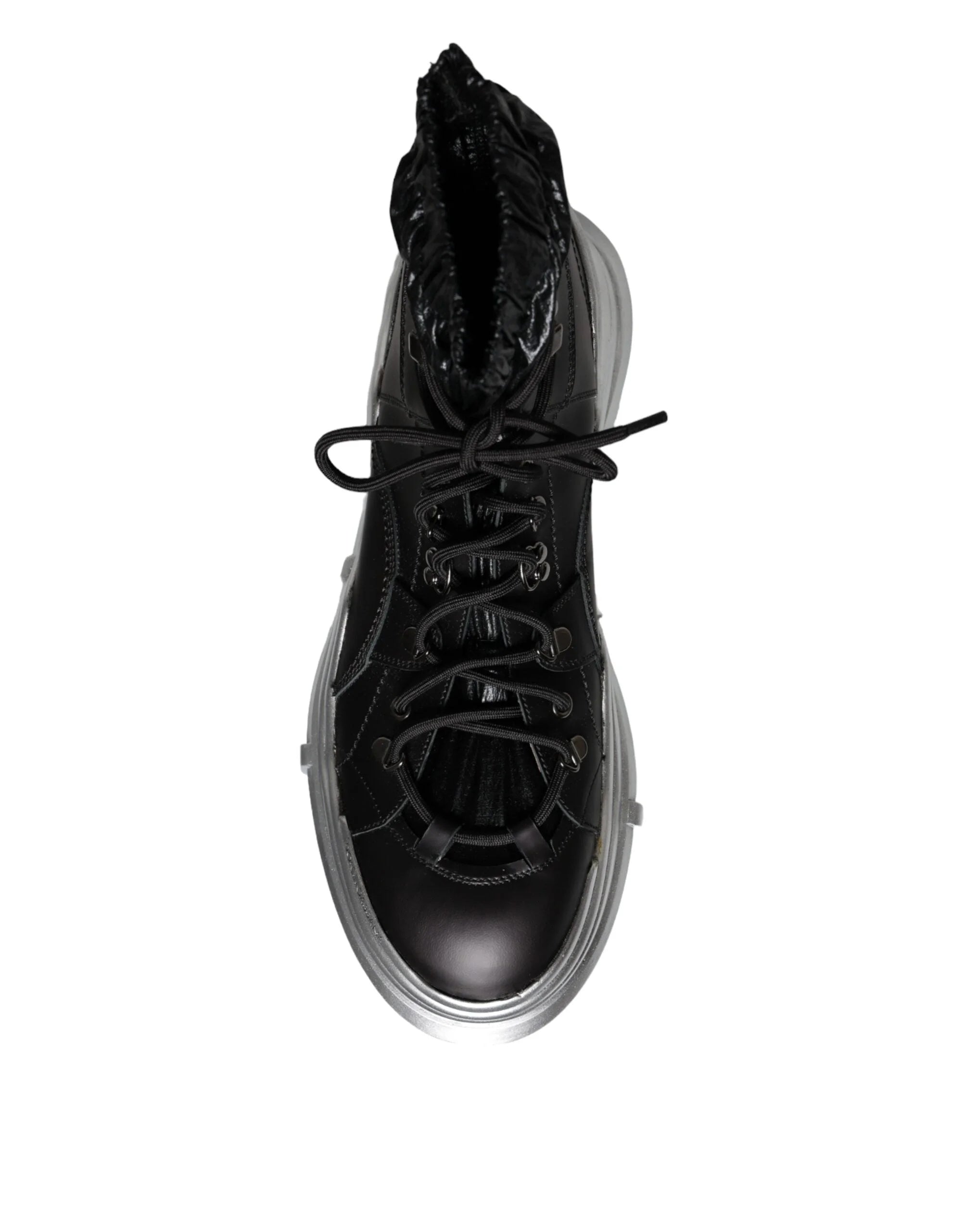 Dolce & Gabbana Black Nylon Galileo High Top Sneakers Shoes - EU44/US11 - Sneakers