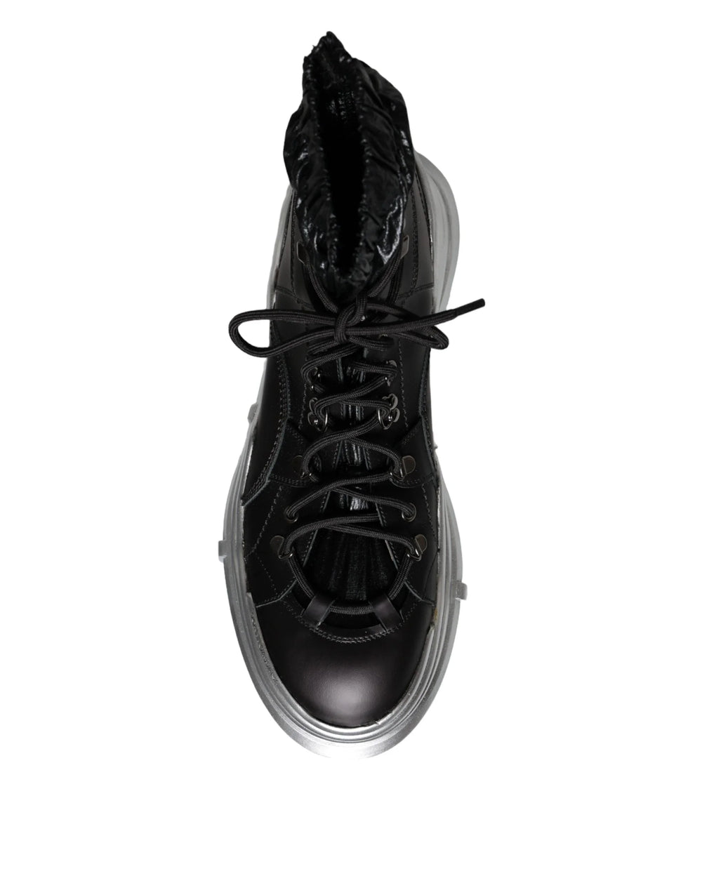 Dolce & Gabbana Black Nylon Galileo High Top Sneakers Shoes - EU44/US11 - Sneakers