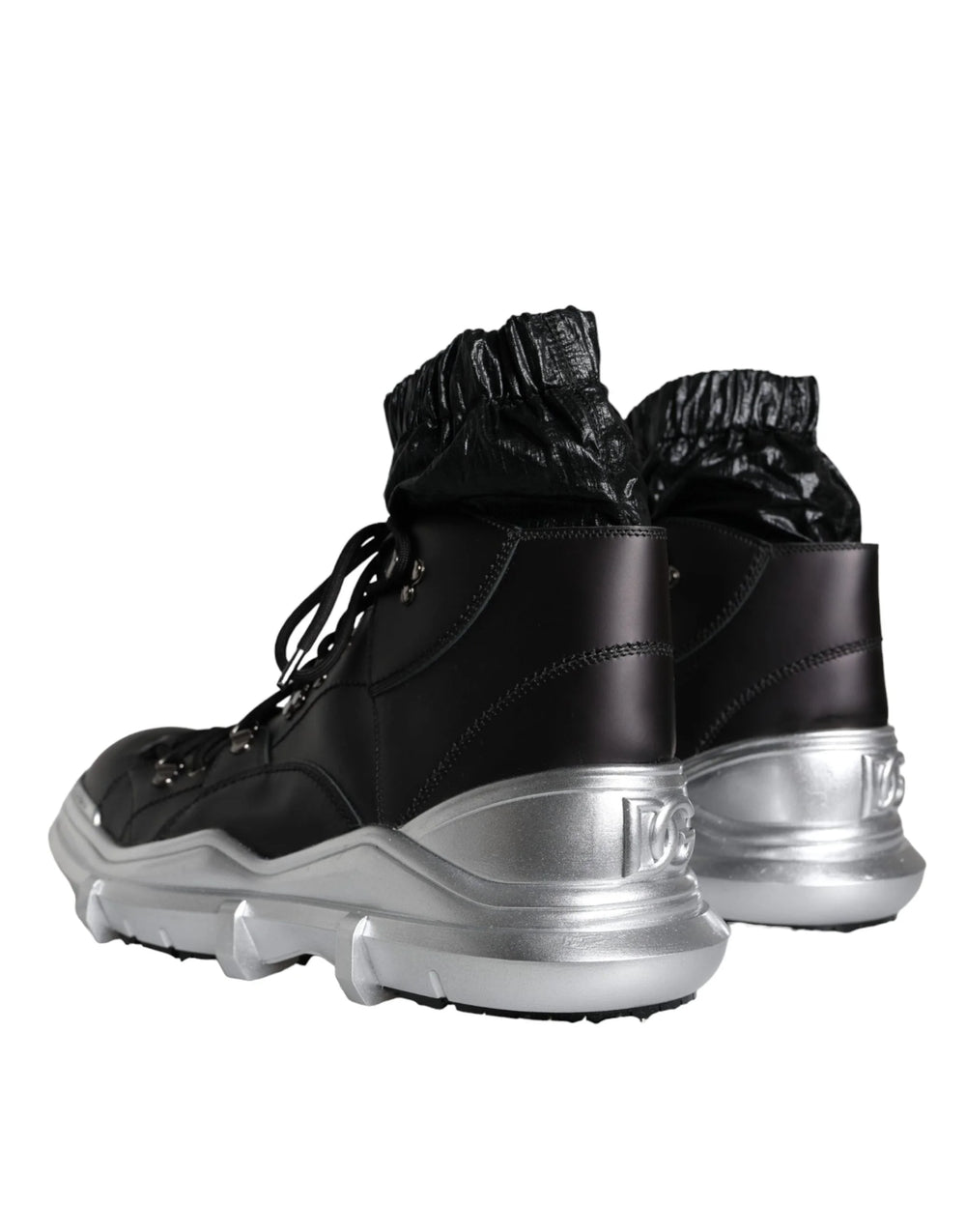 Dolce & Gabbana Black Nylon Galileo High Top Sneakers Shoes - EU44/US11 - Sneakers