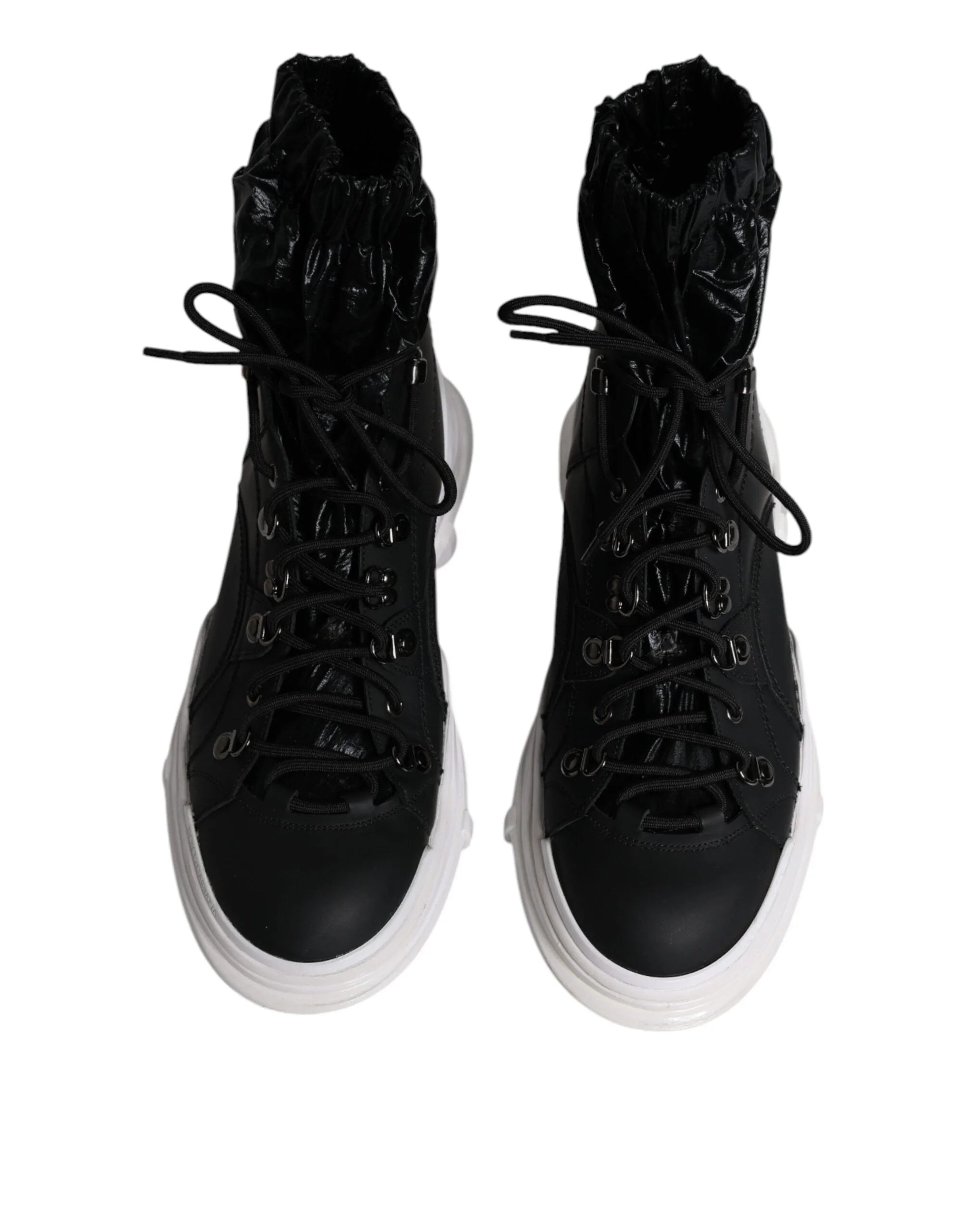 Dolce & Gabbana Black Nylon Galileo High Top Sneakers Shoes - EU44/US11