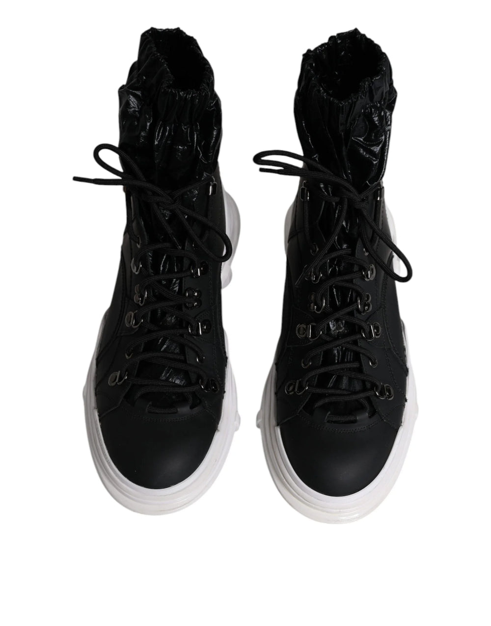Dolce & Gabbana Black Nylon Galileo High Top Sneakers Shoes - EU44/US11