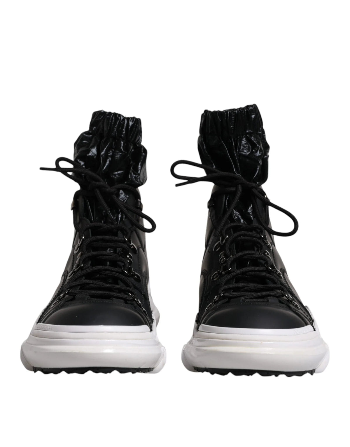 Dolce & Gabbana Black Nylon Galileo High Top Sneakers Shoes - EU44/US11