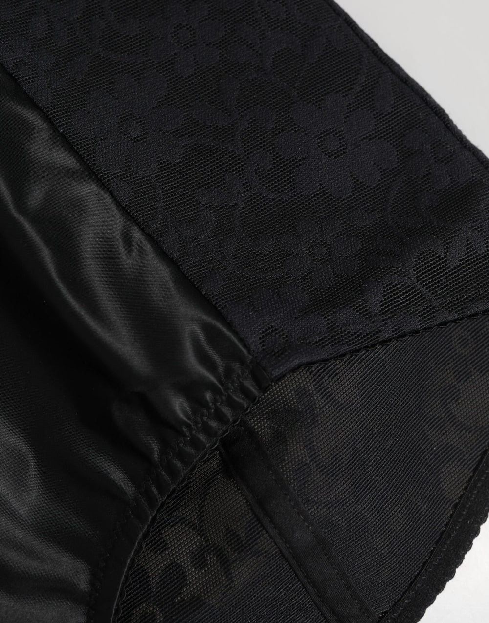 Dolce & Gabbana Black Nylon High Waist Short Panty Underwear - IT42|M - Briefs