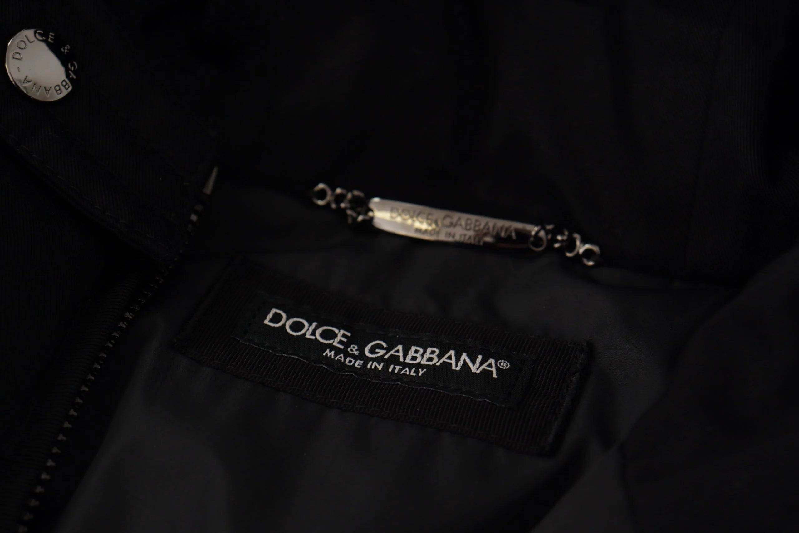 Dolce & Gabbana Black Nylon Hooded Parka Coat Winter Jacket - IT46 | S - Parkas