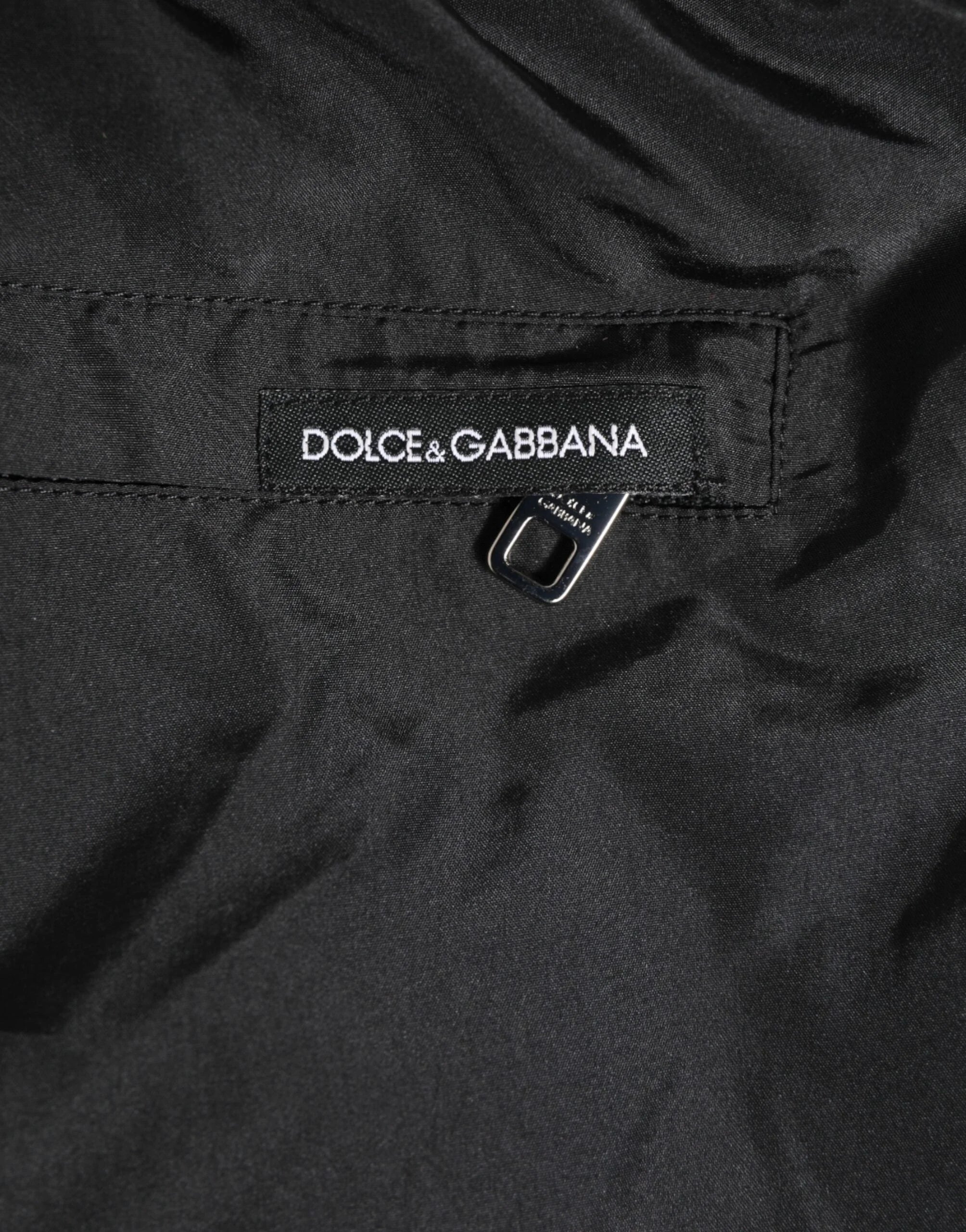 Dolce & Gabbana Black Nylon KING Sideband Men Boxer Shorts Swimwear - IT6| L